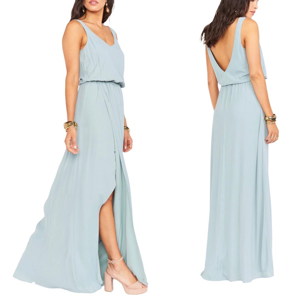 Show Me Your MuMu Kendall Maxi Dress L Sage NWOT